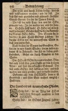 328-338, Selig sind, die im Weg des Herrn ...