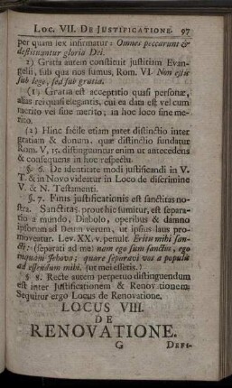 Locus VIII. De Renovatione.