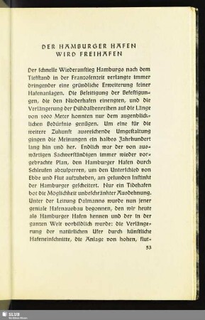 Der Hamburger Hafen Wird Freihafen