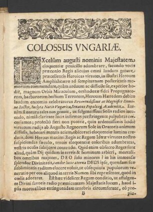 Colossus Ungariae.
