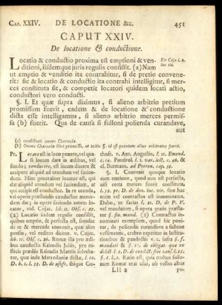 Caput XXIV. De locatione & conductione