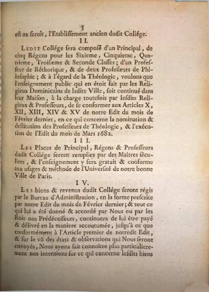 Lettres patentes du Roi portant confirmation ... pour le Collège de la ville d'Amiens ...