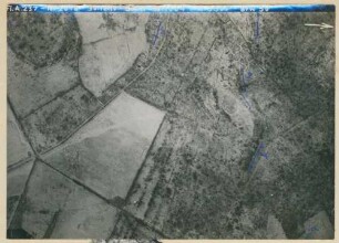 Foto der Stellungen südlich von Craonnelle (Luftbild)