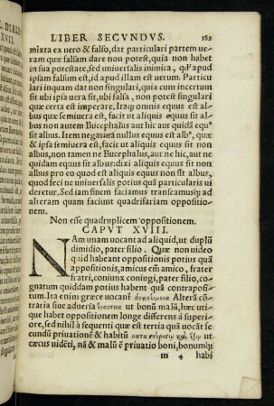 Non esse quadruplicem oppositionem. Caput XVIII.