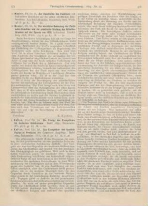 575 [Rezension] Mosler, N., Die kirchliche Bedeutung der Particular-Concilien und die praktische Stellung des Altkatholicismus auf der Synode von 1878, beleuchtet
