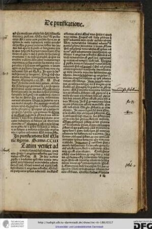 In purificatione sancte Marie virginis.