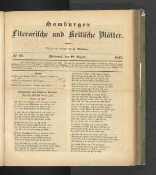 No. 66. 18. August 1852