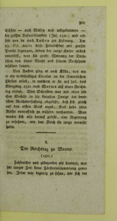 6. Der Reichstag zu Worms. (1521.)