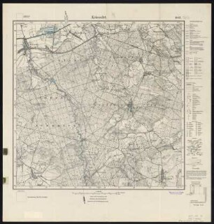 Messtischblatt [3456] = 1847 : Kriescht, 1924 : Messtischblatt [3456] = 1847 : Kriescht. - Aufn. 1891, Druckvermerk 1224. - [Berlin] : Reichsamt für Landesaufnahme, 1924. - 1 Kt. : zweifarbig. - Mit Zeichenerklärung.