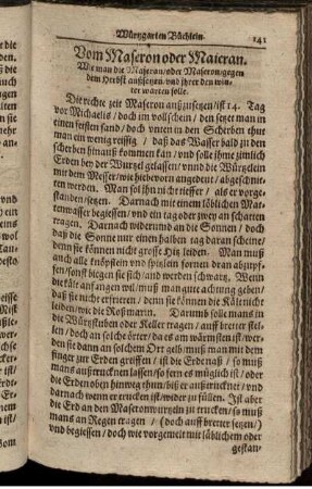 Vom Maseron oder Maieran