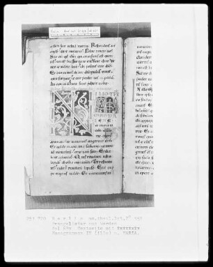 Evangelistar aus Werden — Initiale IN (illo), Folio 63 verso