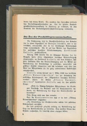 Die Ära der Produktivgenossenschaften.