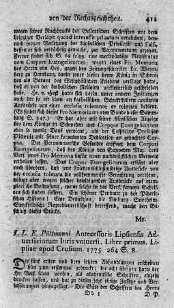 Adversariora iuris universi.