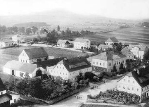 Oderwitz-Niederoderwitz. Ortsansicht mit Kretschmer-Windmühle, Repro