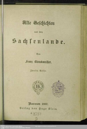 2: Alte Geschichten aus dem Sachsenlande