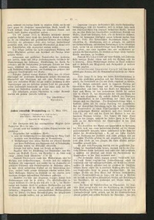 Sechste ordentliche Versammlung am 17. März 1883