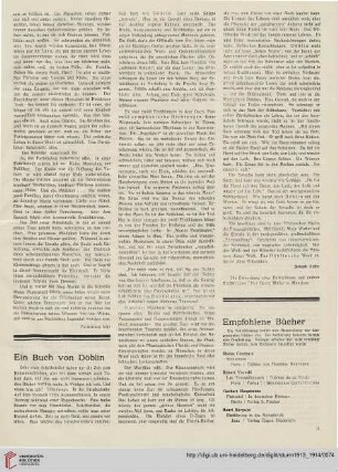 Ein Buch von Döblin