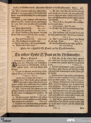 Die andere Epistel S. Pauli an die Thessalonicher.
