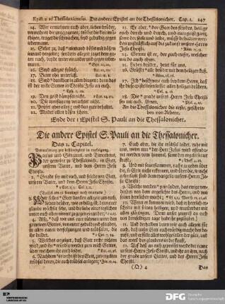 Die andere Epistel S. Pauli an die Thessalonicher.