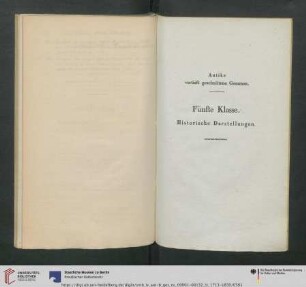 Fünfte Klasse. Historische Darstellungen
