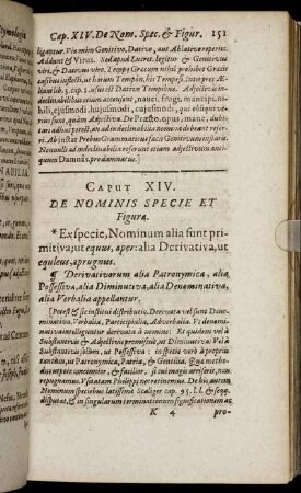 Caput XIV. De Nominis Specie Et Figura.