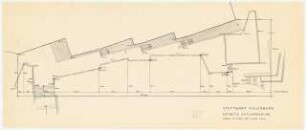 Grünanlagen 1954/1955 auf dem Killesberg, Stuttgart: Entwässerungsplan 1:200, Ostseite