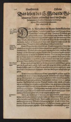 Das leben des H. Medardi Bischoven zu Noyon ...