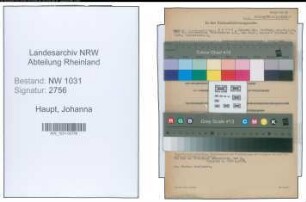 Entnazifizierung Johanna Haupt , geb. 27.03.1914 ()
