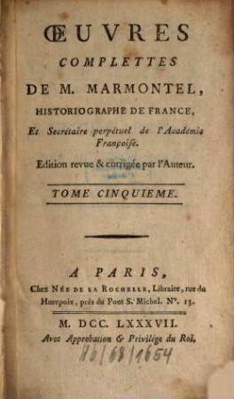 Élémens De Littérature, 1