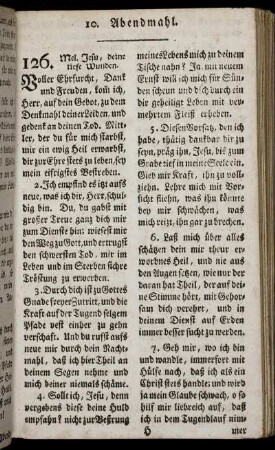 10. Abendmahl [Num. 126-136] – 11. Christliche Kirche [Num. 137-139]