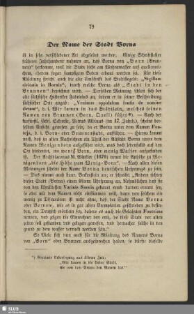 Der Name der Stadt Borna