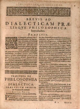 Svmma Totivs Philosophiae: Id Est, Logica, Ethica, Physica, Metaphysica: Et Horum omnium Compendium, [5]. Vniversae Philosophiae, Hoc Est: Logicae, Ethicae, Physicae, Et Metaphysicae Capita, Claraqve Compendia