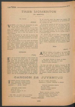 Canción de juventud