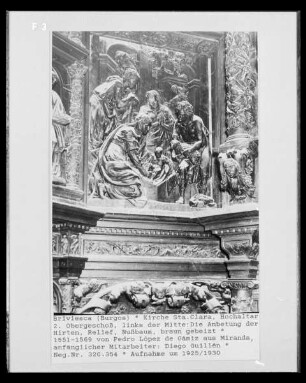 2. Obergeschoss: Anbetung der Hirten, Muttergottes mit dem Johannesknaben und Verkündigung an Maria
