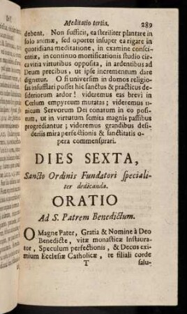289-349, Dies Sexta