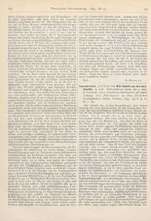 384-387 [Rezension] Hoensbroech, Graf Paul von, Mein Austritt aus dem Jesuitenorden. 6. Aufl. Unveränderter Abdr. der 5. Aufl