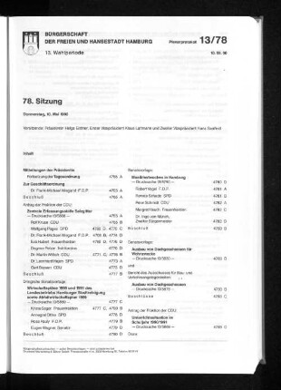 78. Sitzung