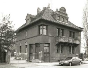 Dresden-Trachau, Industriestraße 57. Wohnhaus (um 1910). Straßenansicht von NO