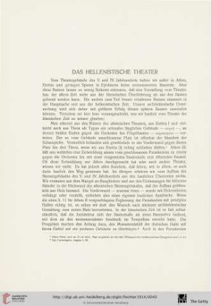 Das hellenistische Theater