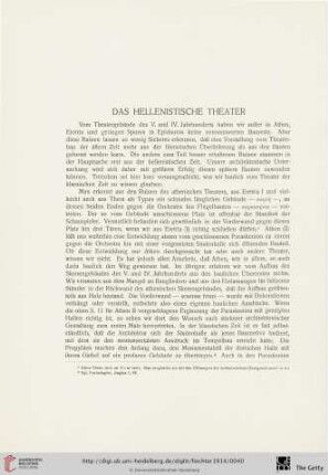 Das hellenistische Theater