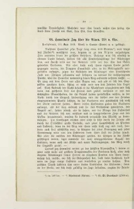 64. Hannibals Zug über die Alpen, 218 v. Chr.