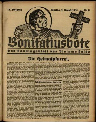 Ausgabe vom Sonntag, den 05. August 1934.