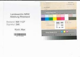 Entnazifizierung Max Koch , geb. 00.00.0000 (Postmeister)