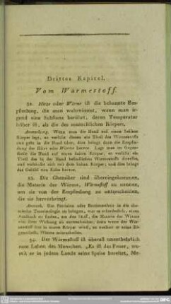 Drittes Kapitel. Vom Wärmestoff