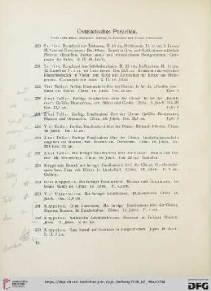 Ostasiatisches Porzellan (Nr. 220-251)