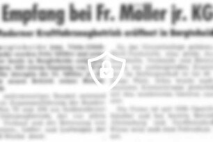 Empfang bei Fr. Möller jr. KG