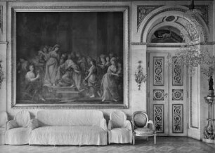 König Stanislaus II als König Salomon im Tempel