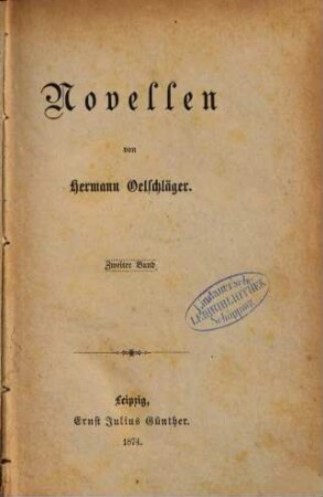 Novellen, 2