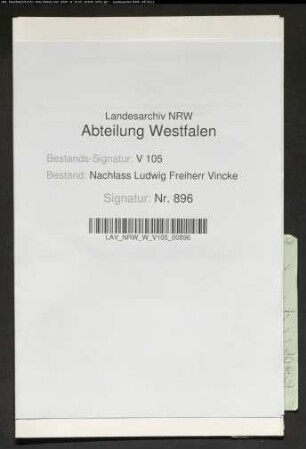 2 Brief des Onkels Carl Vincke und seiner Gattin Louise, geb. von Biel