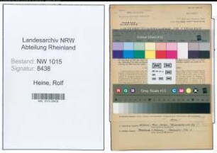 Entnazifizierung Rolf Heine , geb. 08.08.1899 (Ingenieur)
